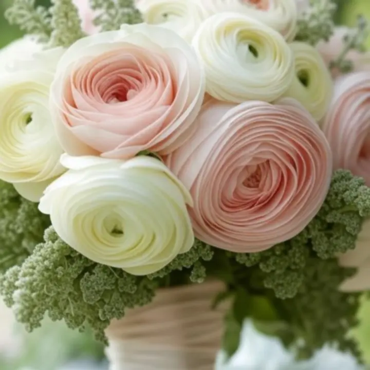 Részletes makró felvétel egy elegáns menyasszonyi csokróról