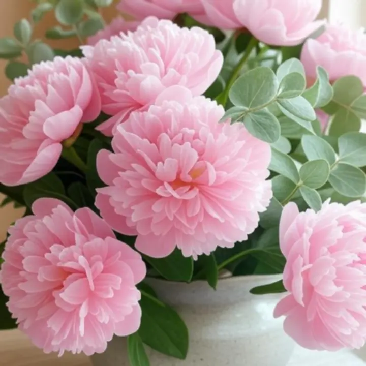 Luxus kézműves virágcsokor makrófotó, szezonális virágokból