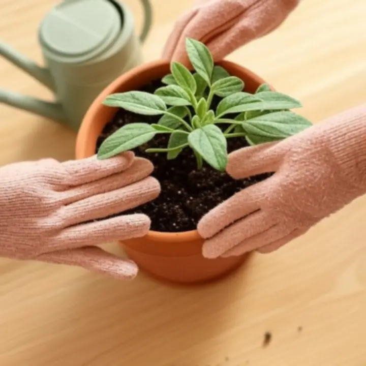 Cserepes növény ápolása beltéri környezetben